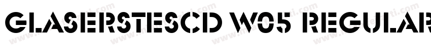 GlaserSteSCD W05 Regular字体转换